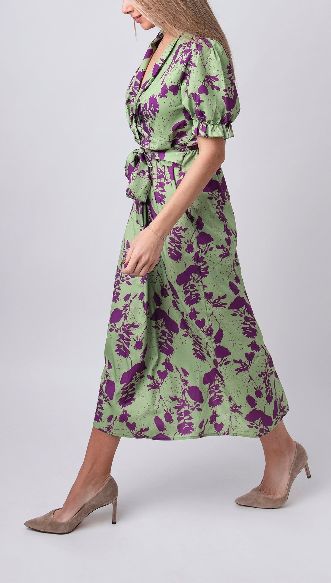 CARINA | Women's Long Dress with Floral Print