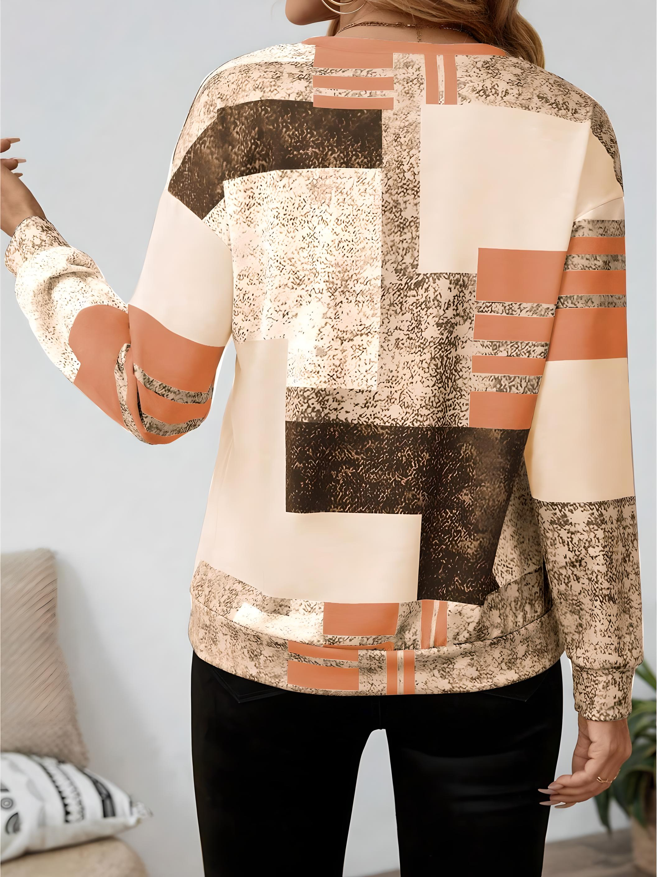 Mara – Sweater with graphic print and zipper closure