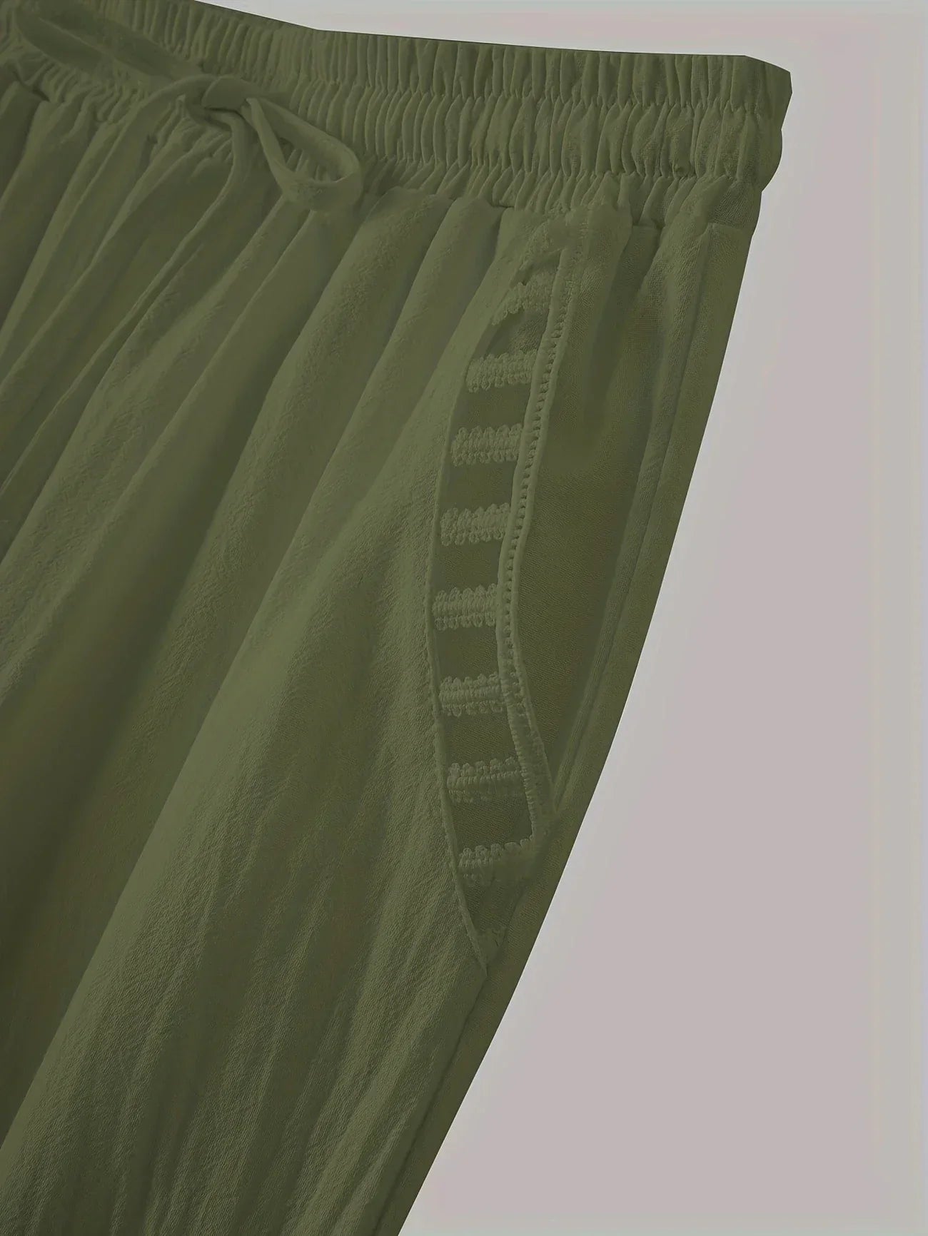 Tracey | Contrast Trim Cropped Pants