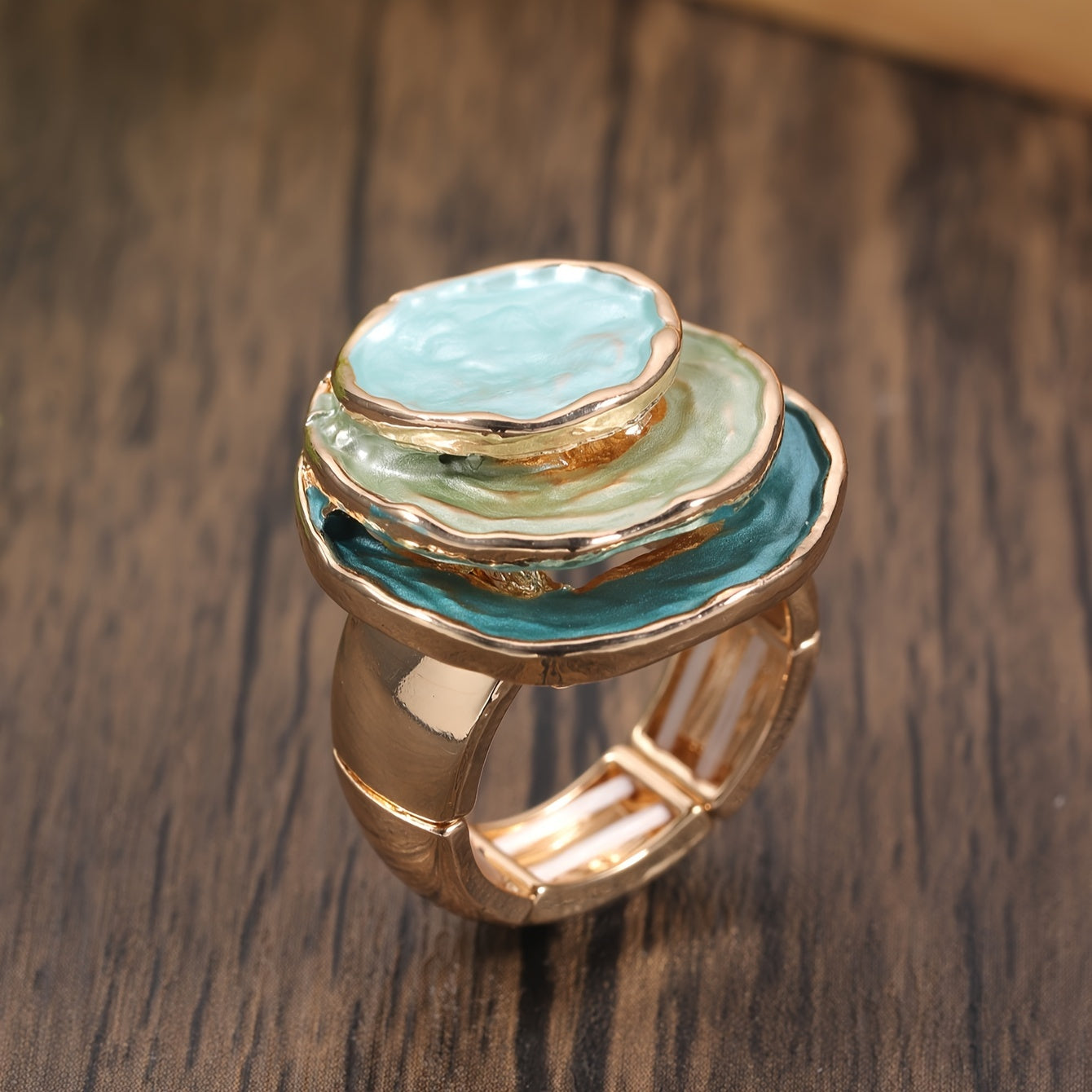 SHANA | ELEGANT BOHO TRIPLE-LAYER RING