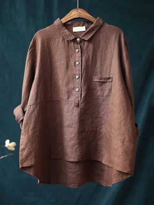 Rhea | Women's Linen Long Sleeve Shirt