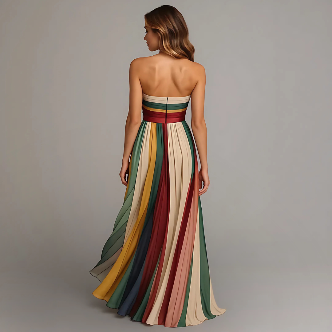 Fiorella™ | Sleeveless Colorful Dress