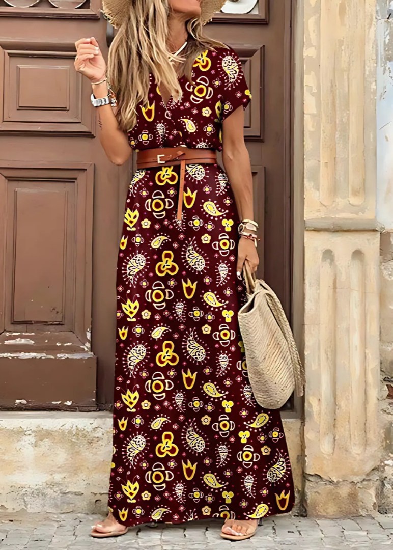 Aera | Elegant Bohemian Maxi Dress