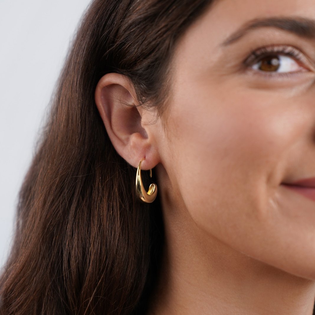 CAMILLE | DROP HOOP EARRINGS