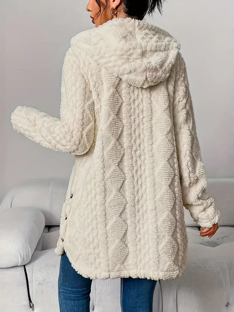 Dana | Plush Hooded Cardigan